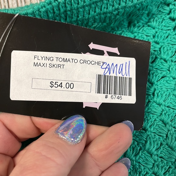 NWT Flying Tomato CROCHET Maxi Skirt or Dress S - Picture 7 of 11